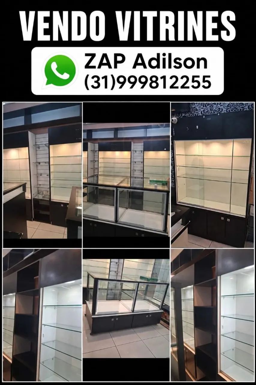 Venda de Vitrines preço a combinar , as vitrines maiores 800,00 cada  - Foto 2