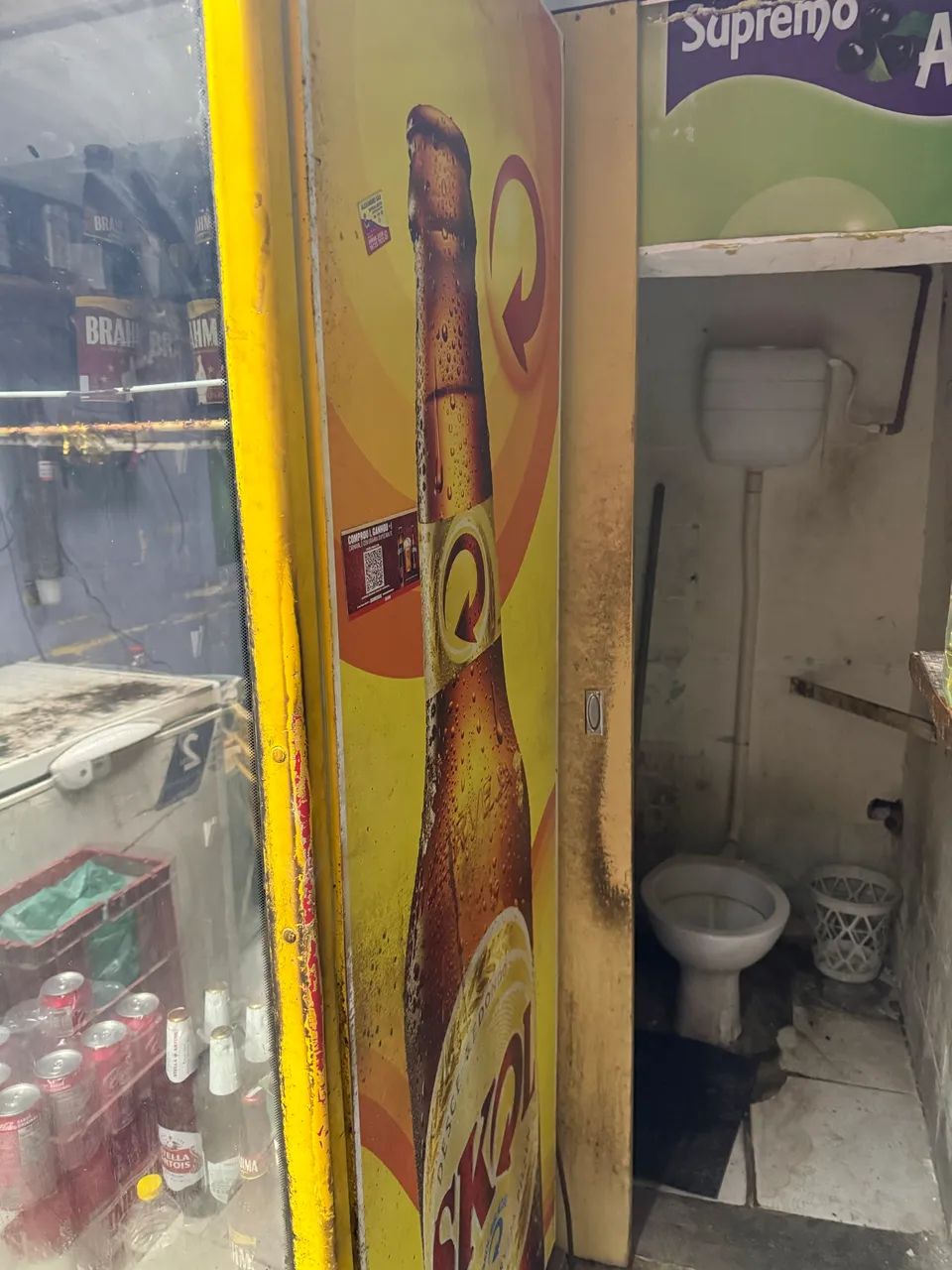 Frezer cervejeira da Skol