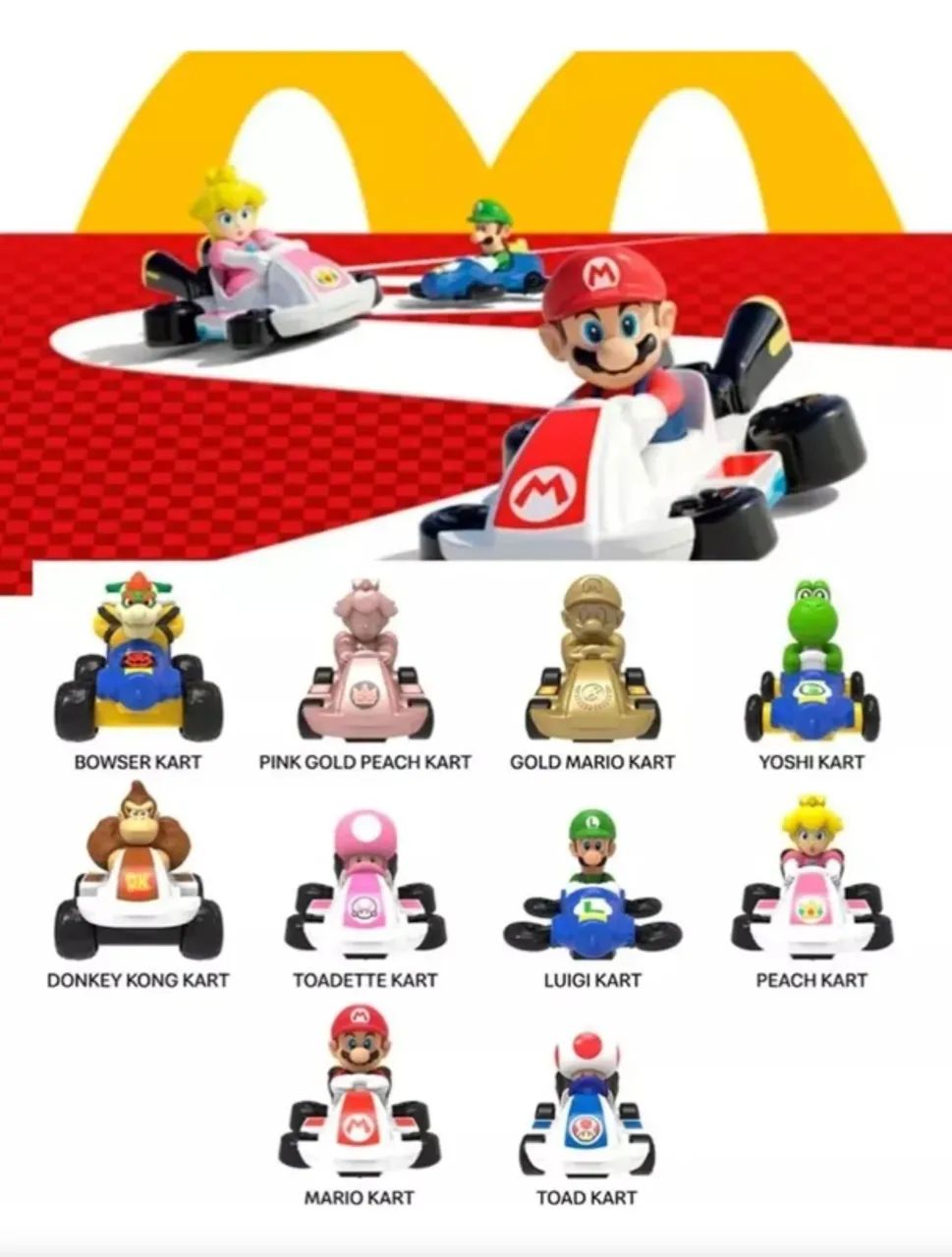 Coleção Completa Mario Kart Deluxe Mc Donalds 2024 (NOVO) - Foto 3