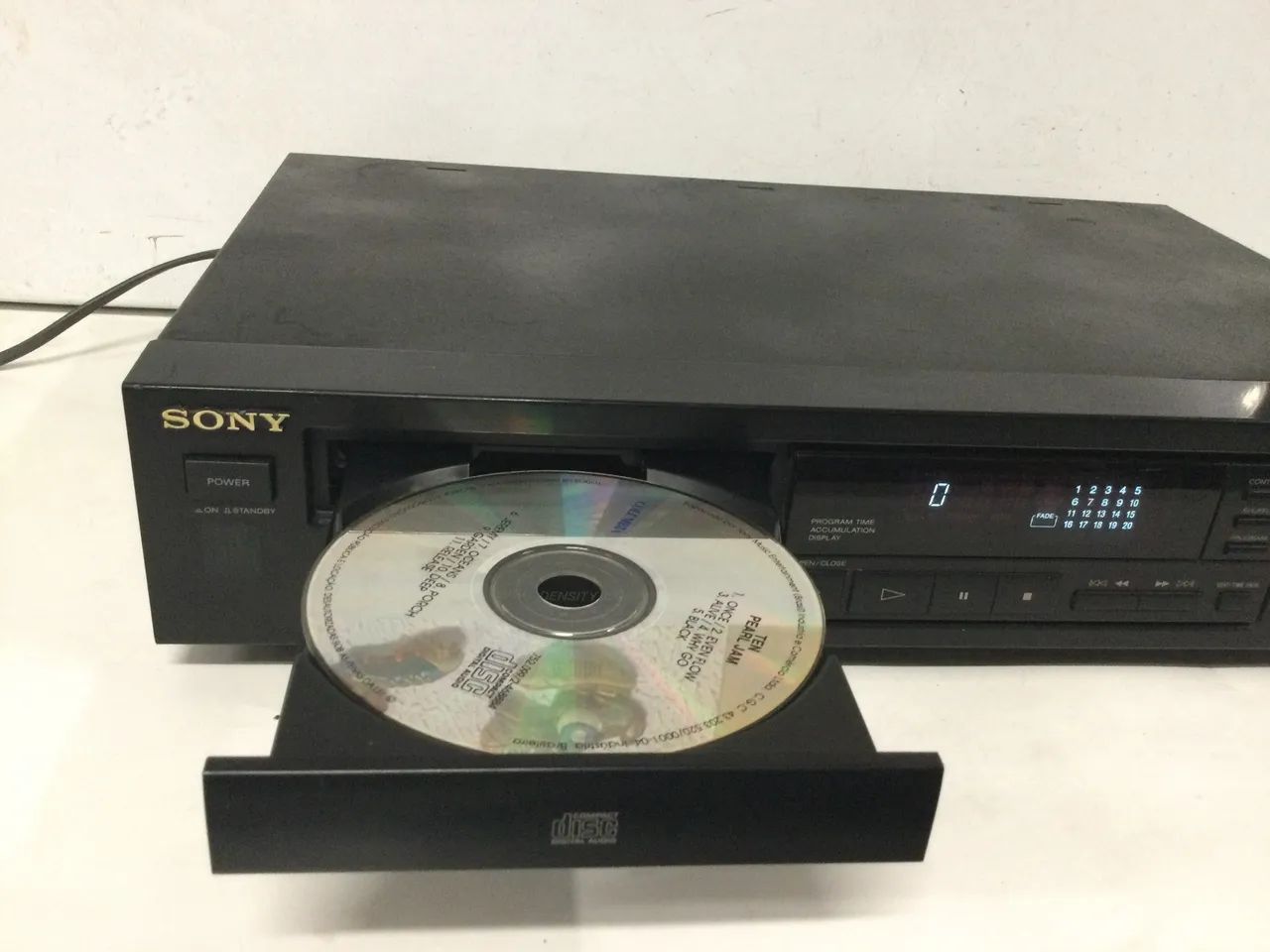 Toca cd de mesa sony