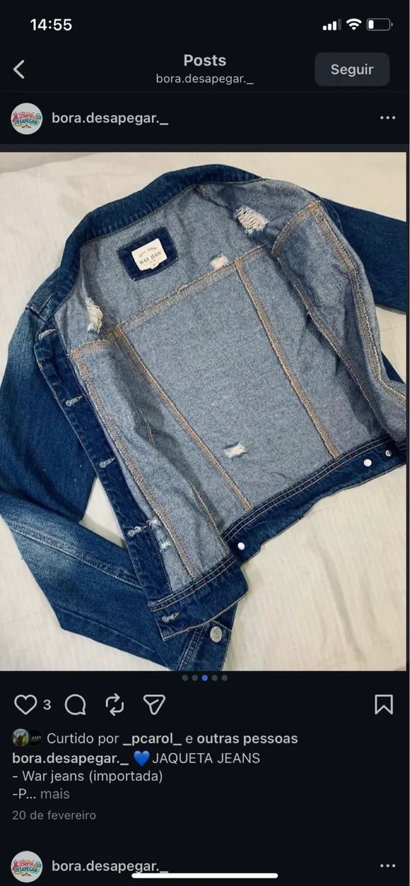 Jaqueta jeans importada  - Foto 4
