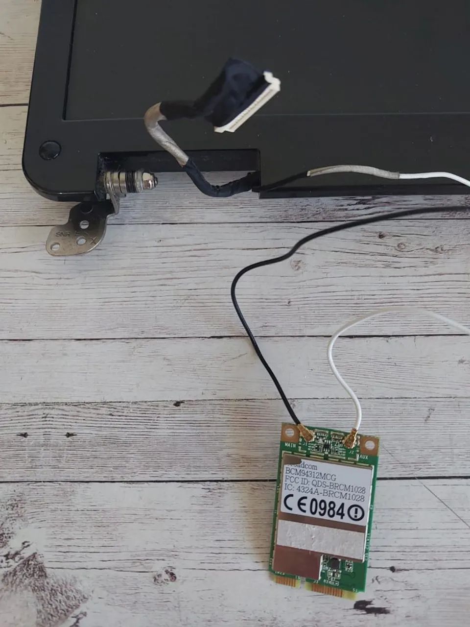 Tela completa com carcaça, moldura e placa de rede wi-fi emachines e625 - Foto 3