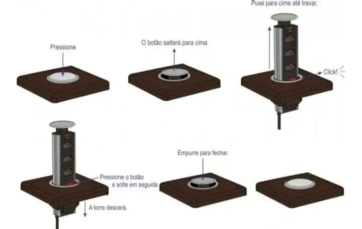 Torre de tomada para bancada  - Foto 2