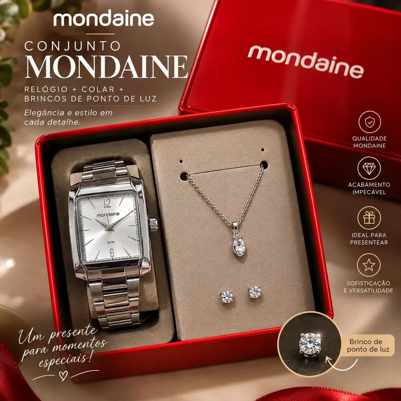 Relógio Mondaine feminino 