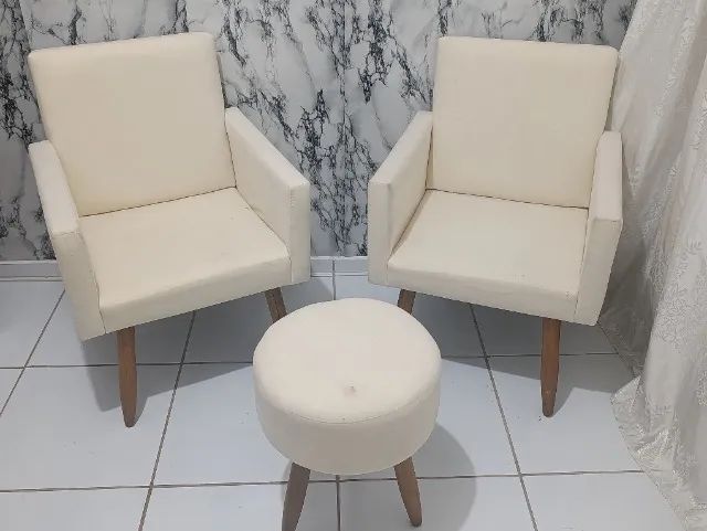 Conjunto de poltronas e repousa-pes - Foto 2