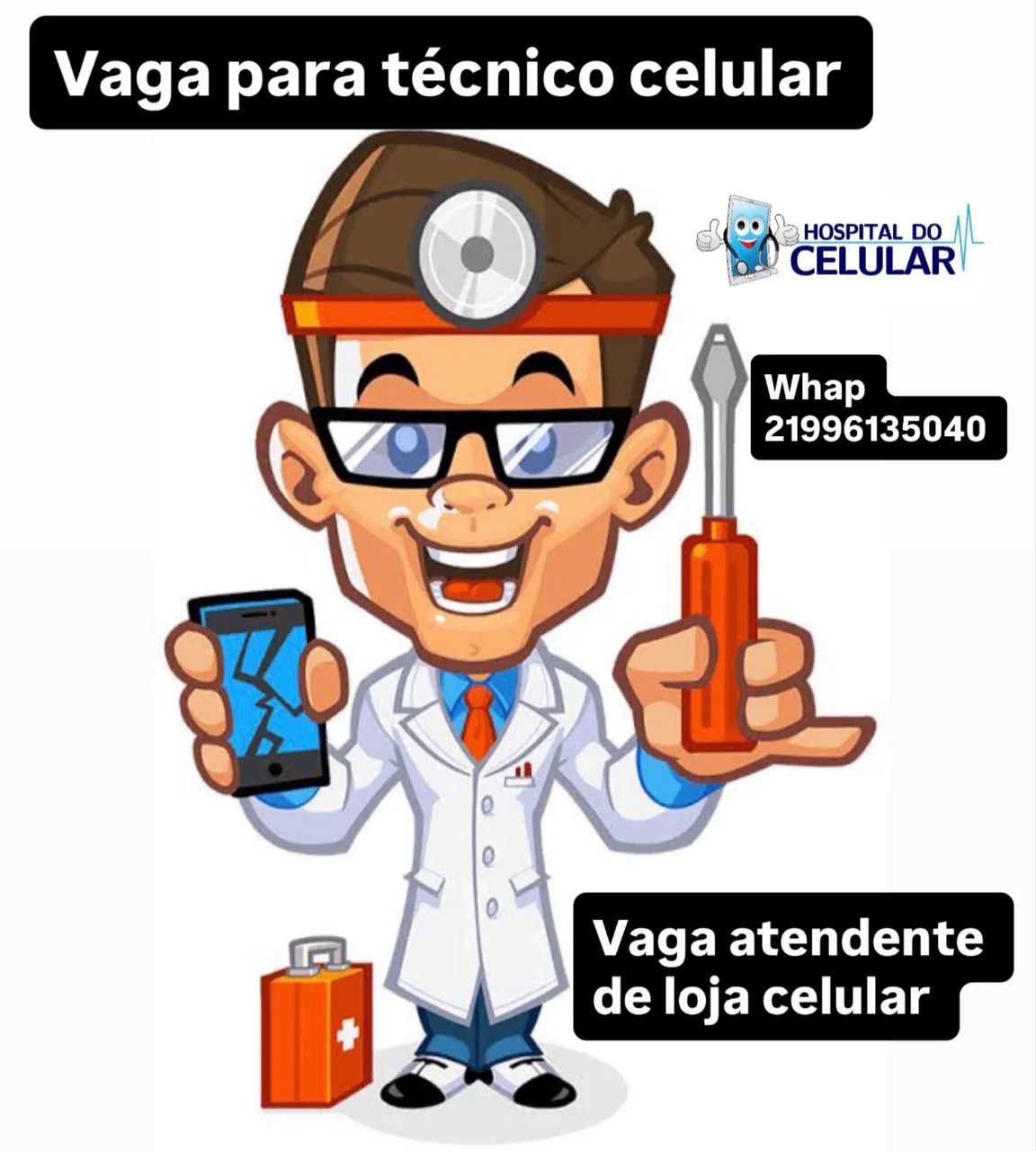 Vaga emprego técnico de célula e Atender com excelência 