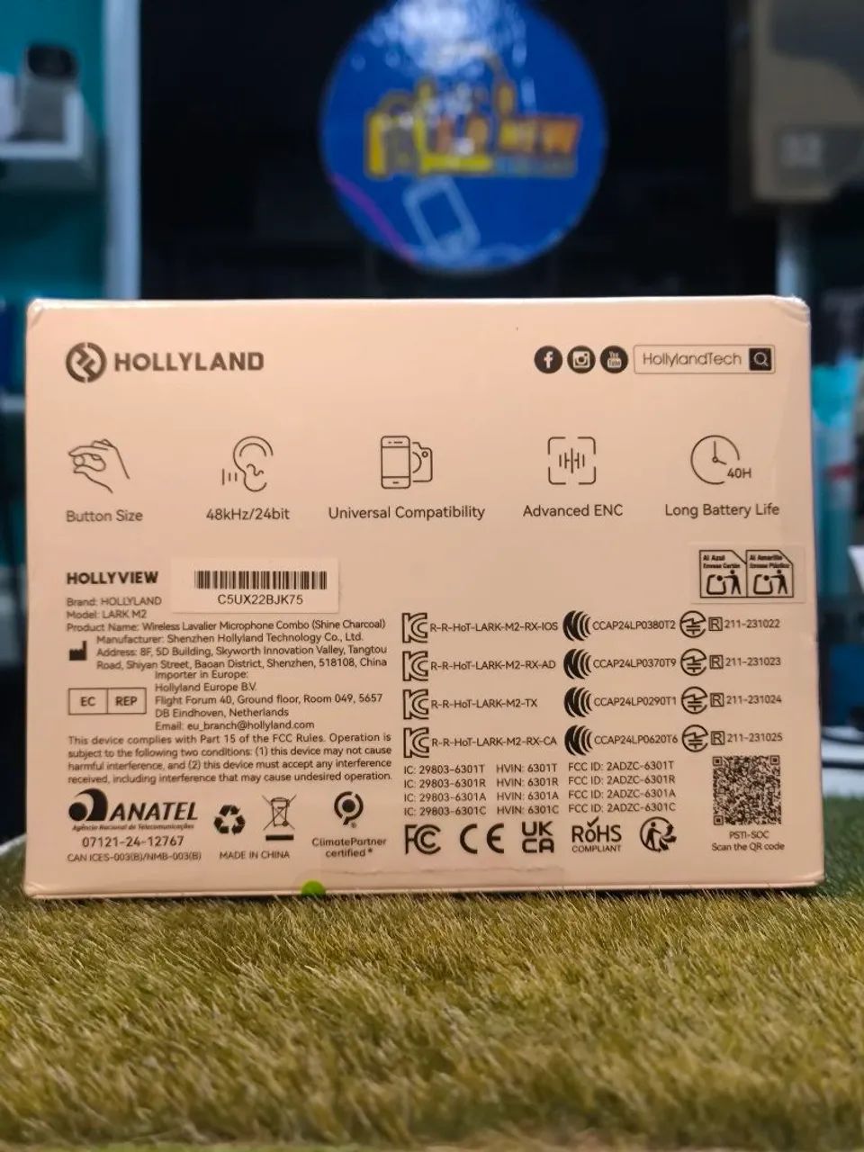 Microfone hollyland Lark M2 combo lacrado  - Foto 2