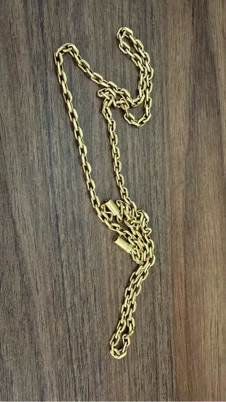 Corrente ouro 15gr estilo cadeado  - Foto 4
