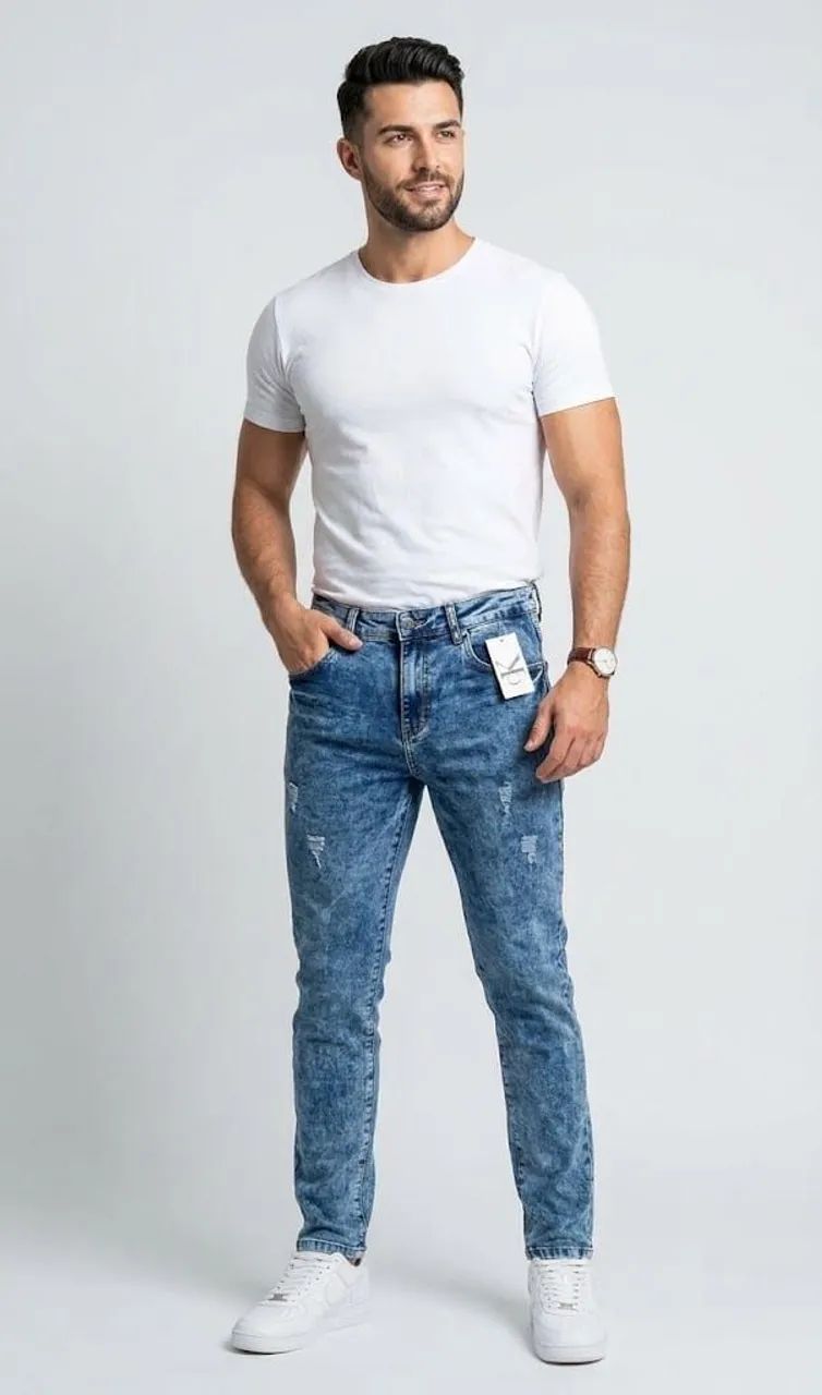 CALCAS JEANS DE ELASTANO . - Foto 3