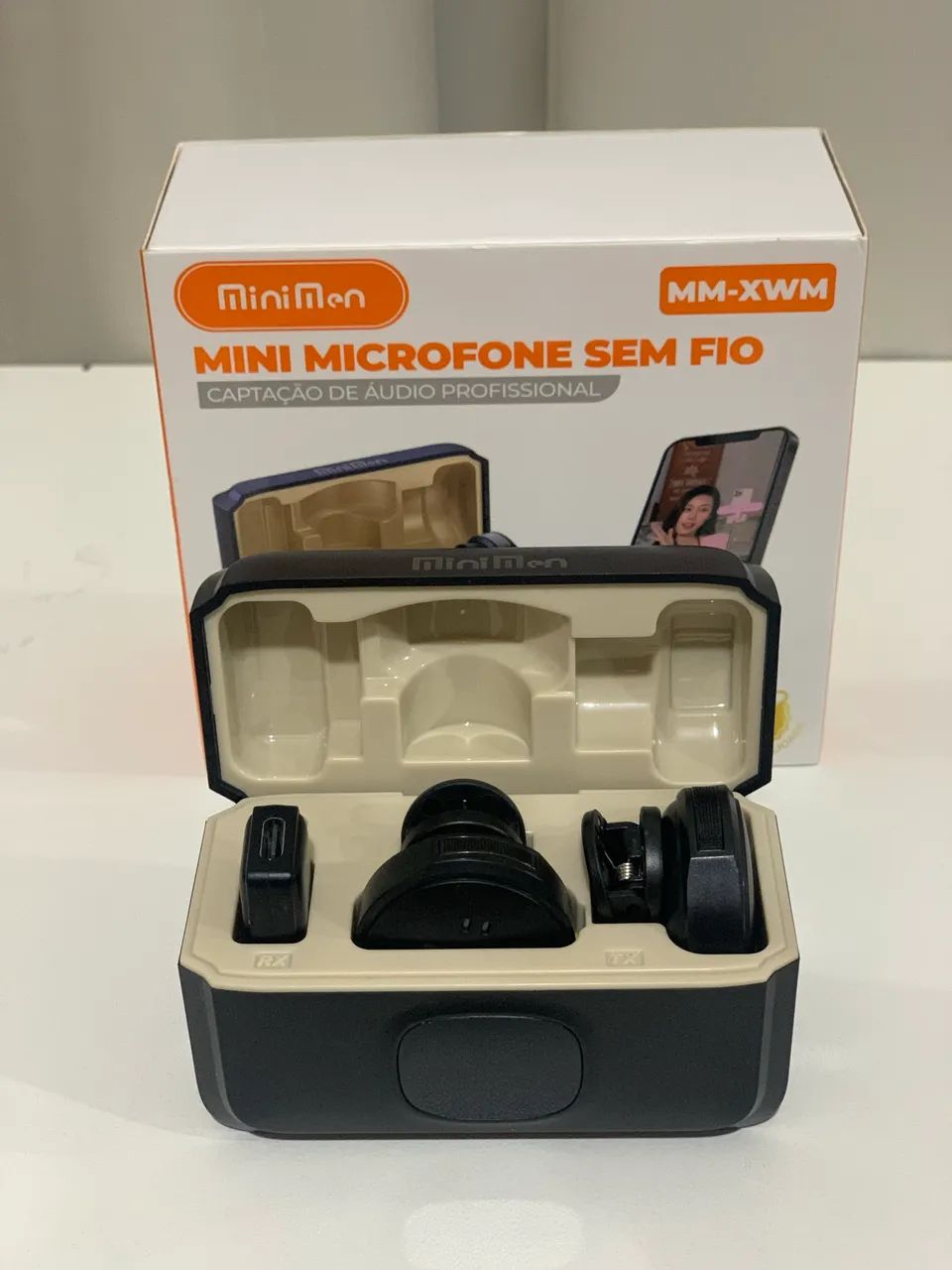 Microfone de lapela pra gravar vídeo 