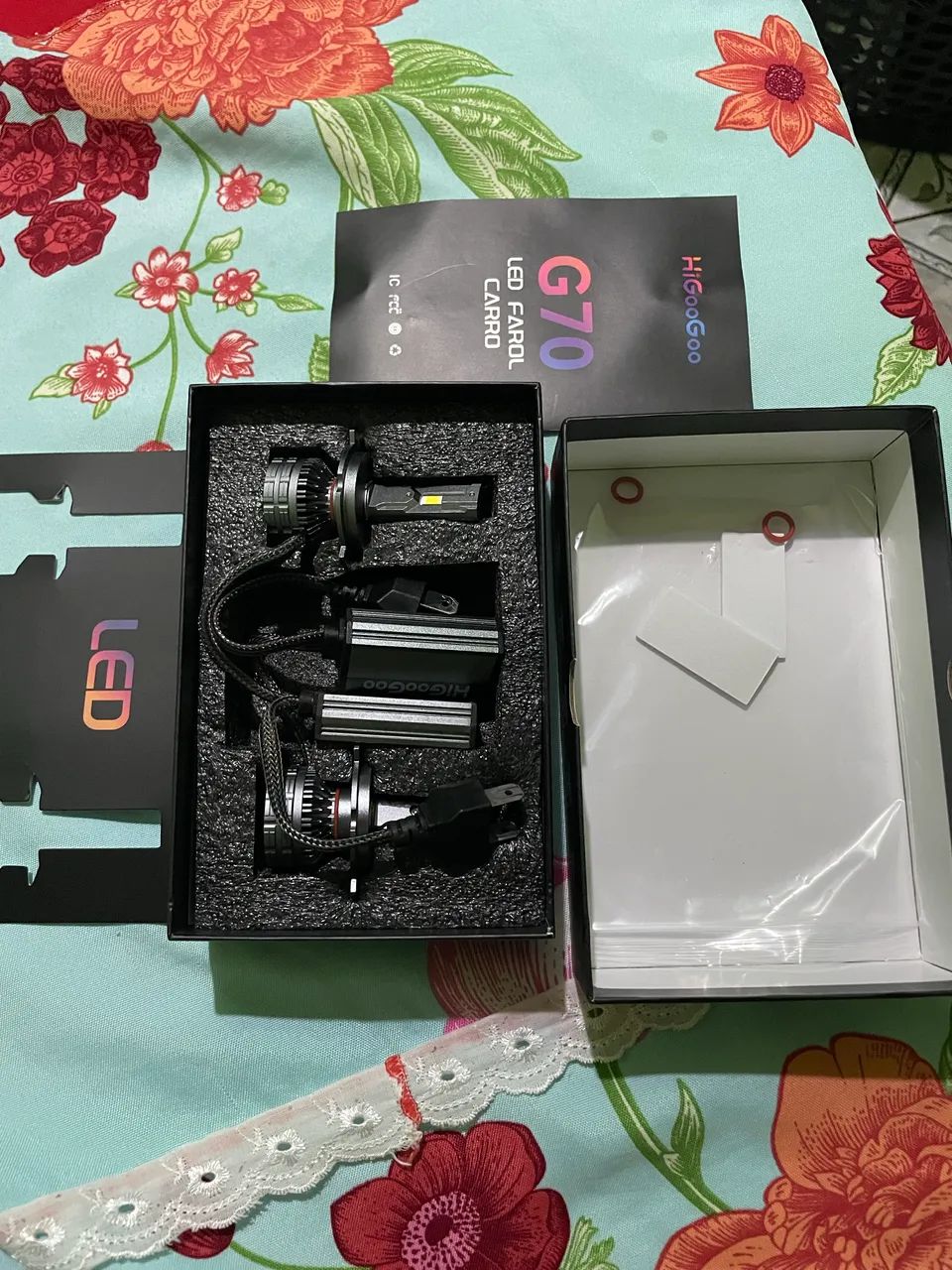 Led Higoogoo G70 200w par carro e moto farol H4 40.000 lumens  - Foto 6