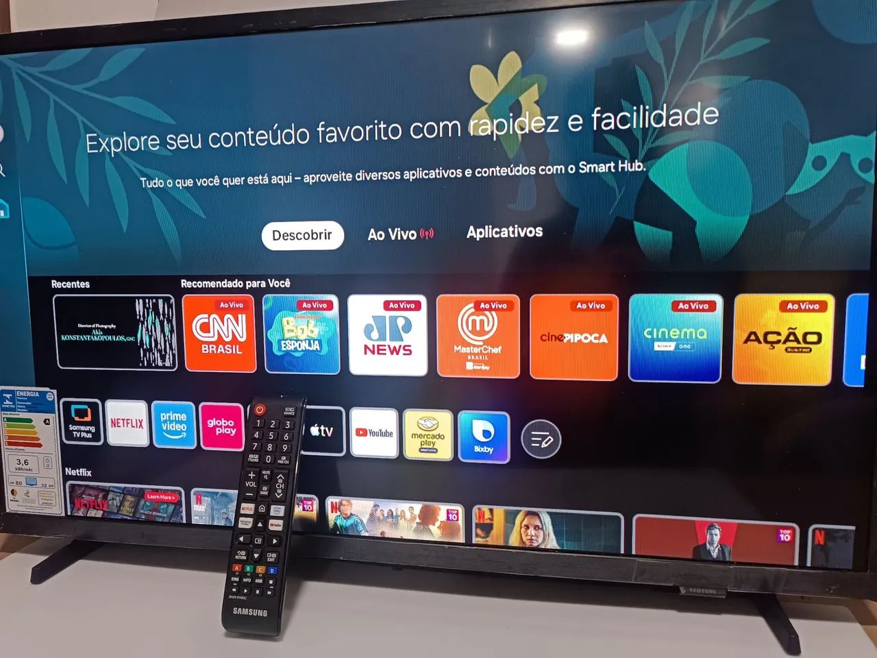 Smart tv Samsung 32" polegadas nova na caixa 
