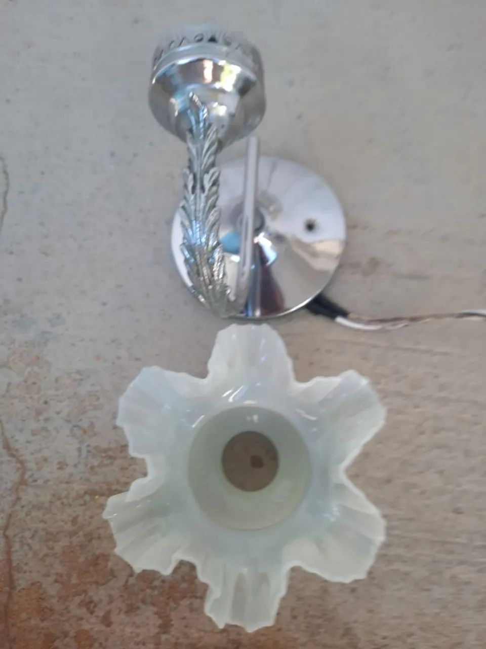 Lustre de parede prata  - Foto 3