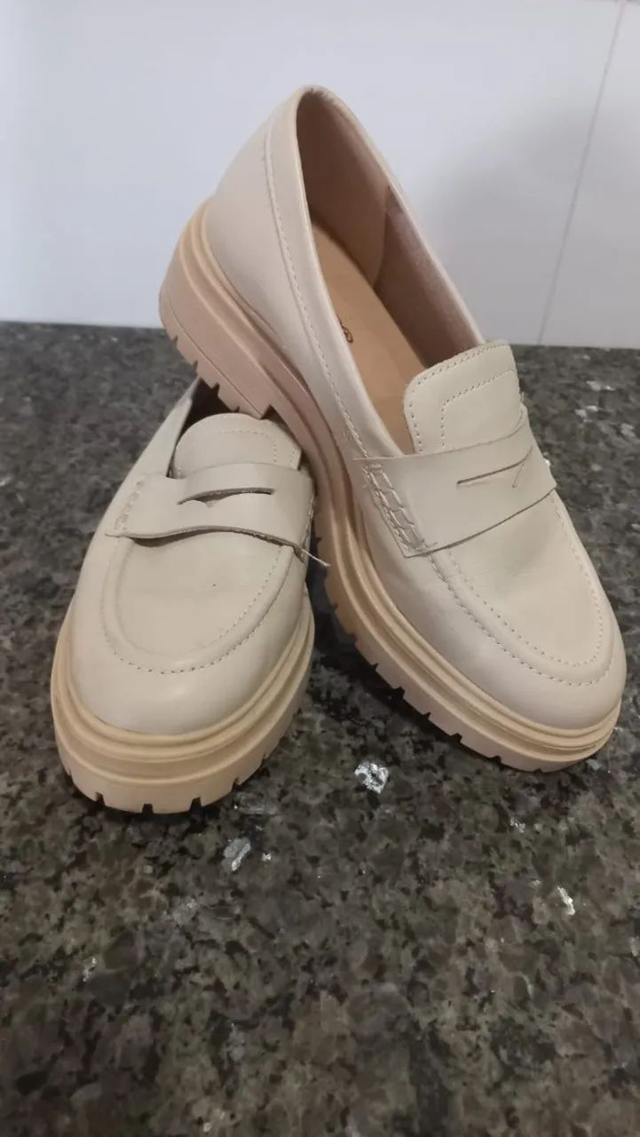 Mocassim Off-white - Foto 5