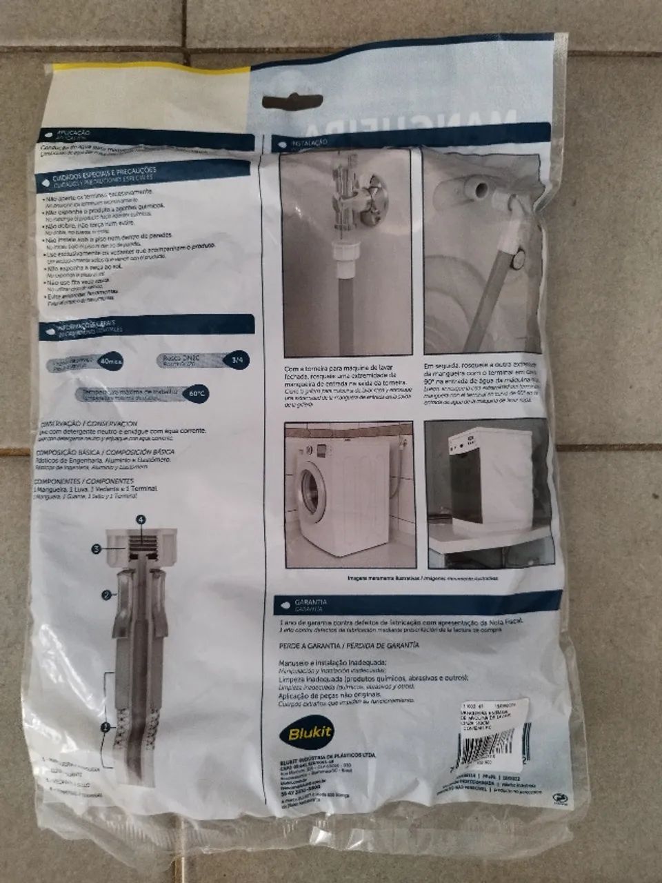 Mangueira entrada para máquina de lavar roupas - Foto 2