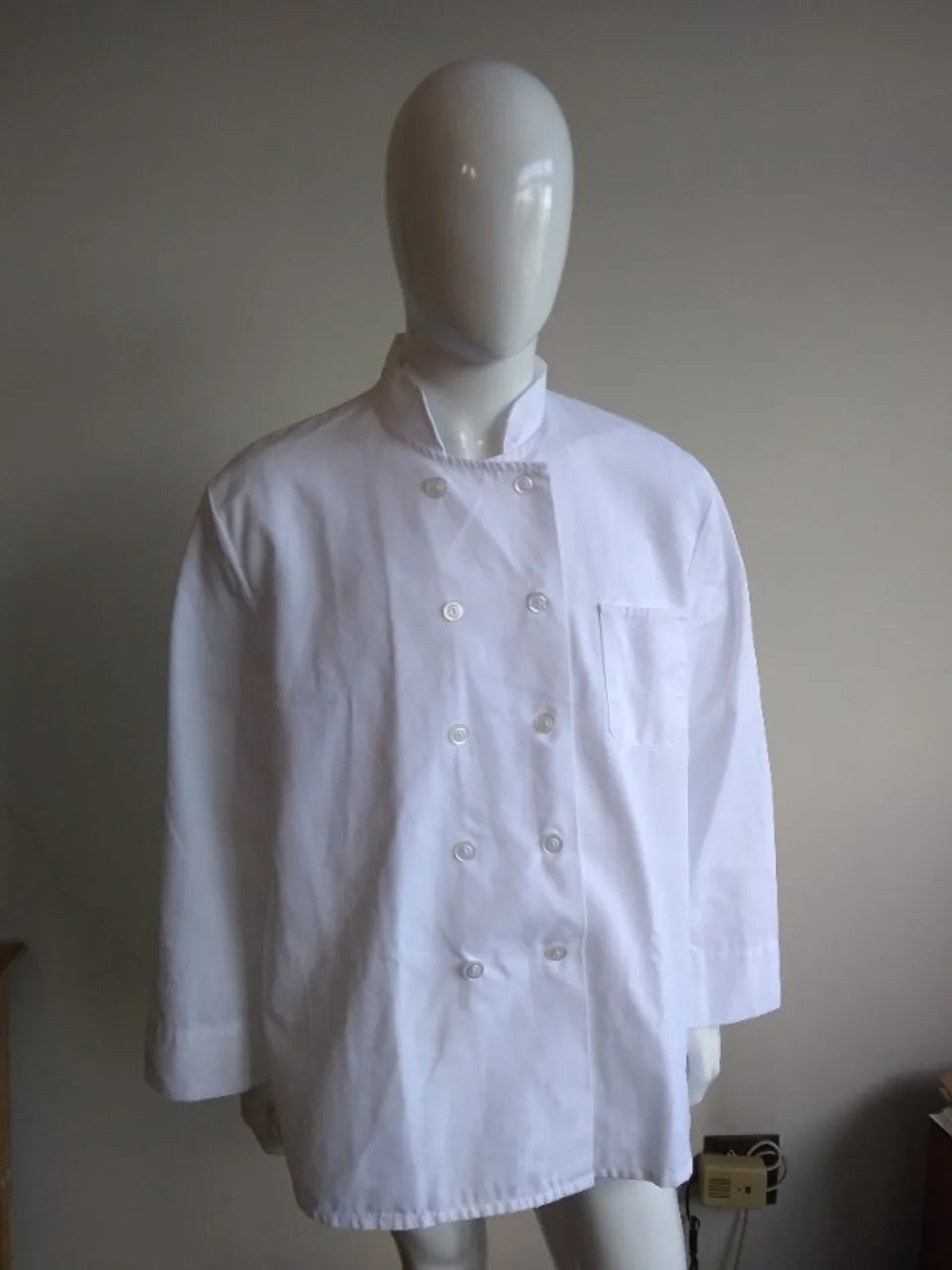 Dólmã Chef Manga Longa Branco