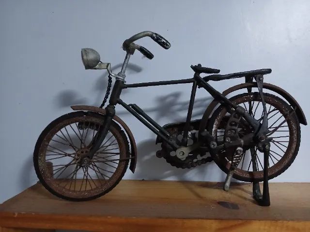 Bicicleta antiga para ornamentação ( Miniatura ) - Foto 2