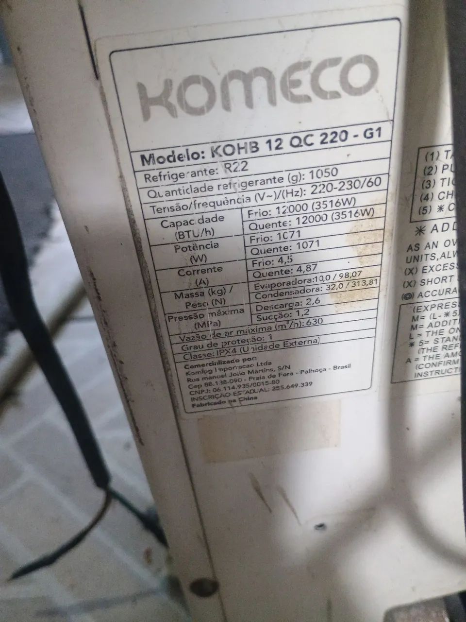Ar condicionado komeco 12.000 BTUs quente e frio  - Foto 3