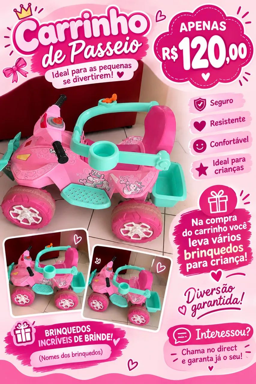 Carrinho de passeio infantil 