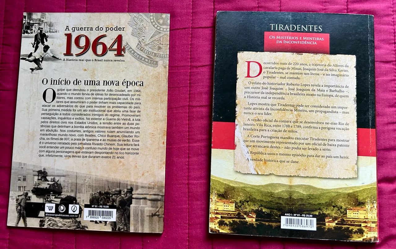 Livros (Combo) - A Guerra do poder 1964 e Tiradentes 1792. - Foto 2