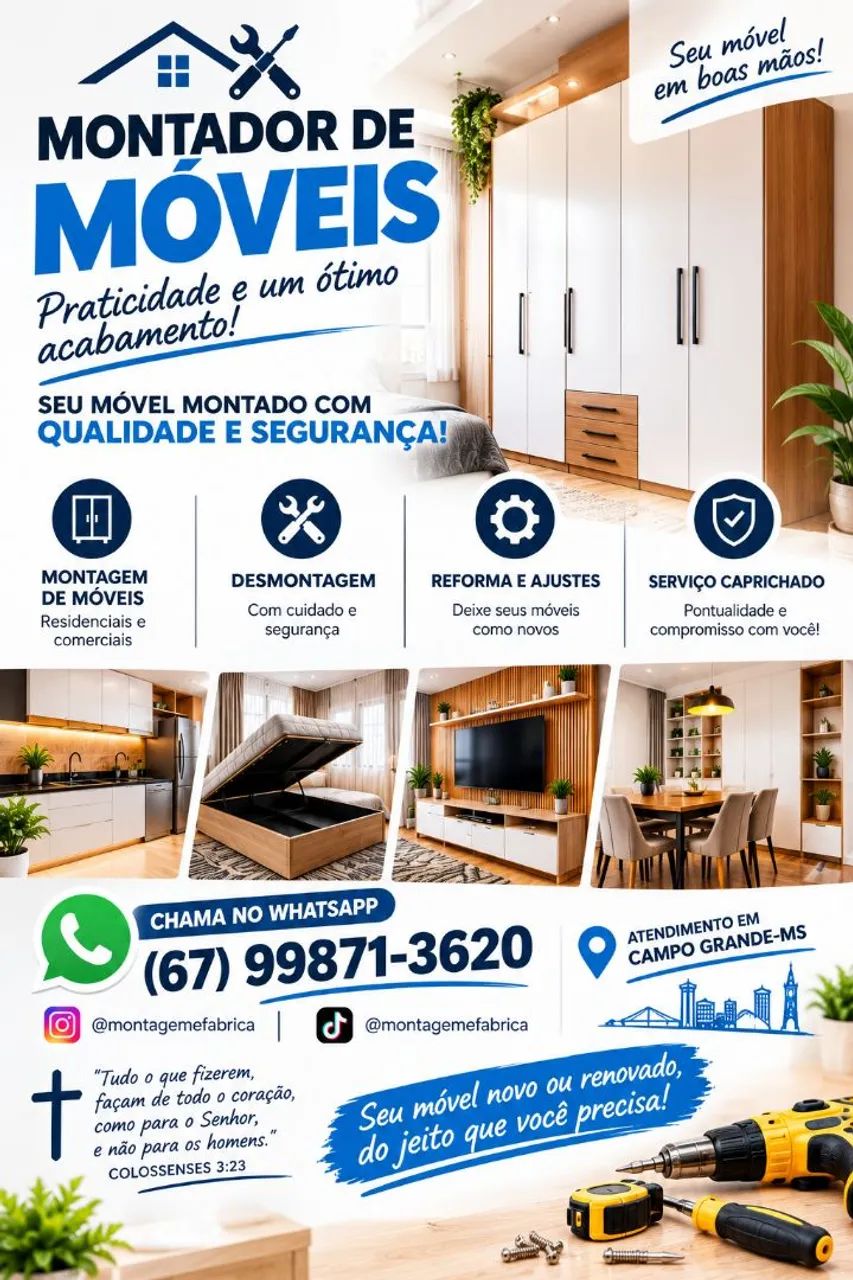 Montagem de moveis e reforma 