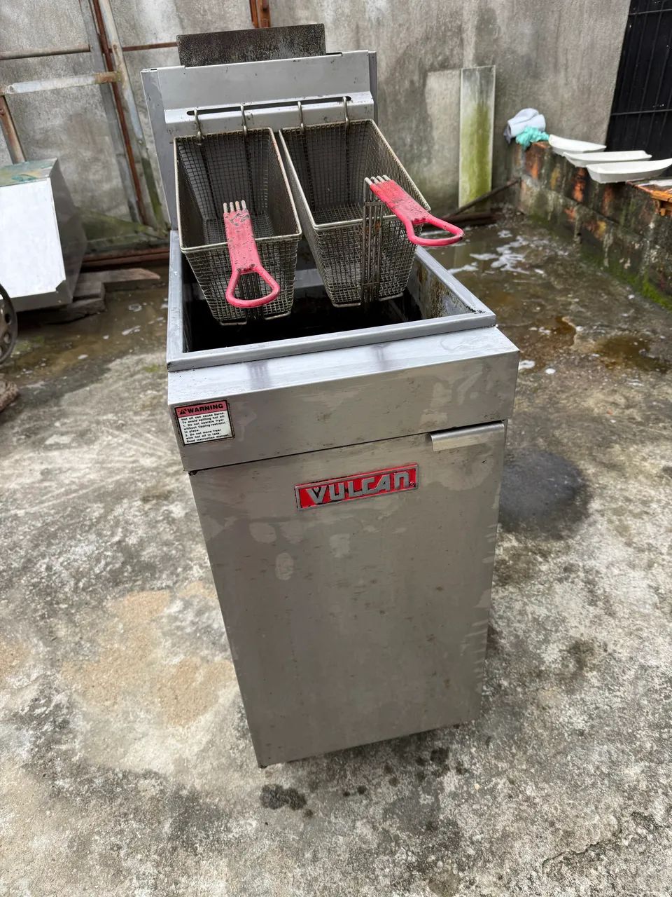 Fritadeira a gás vulcan 