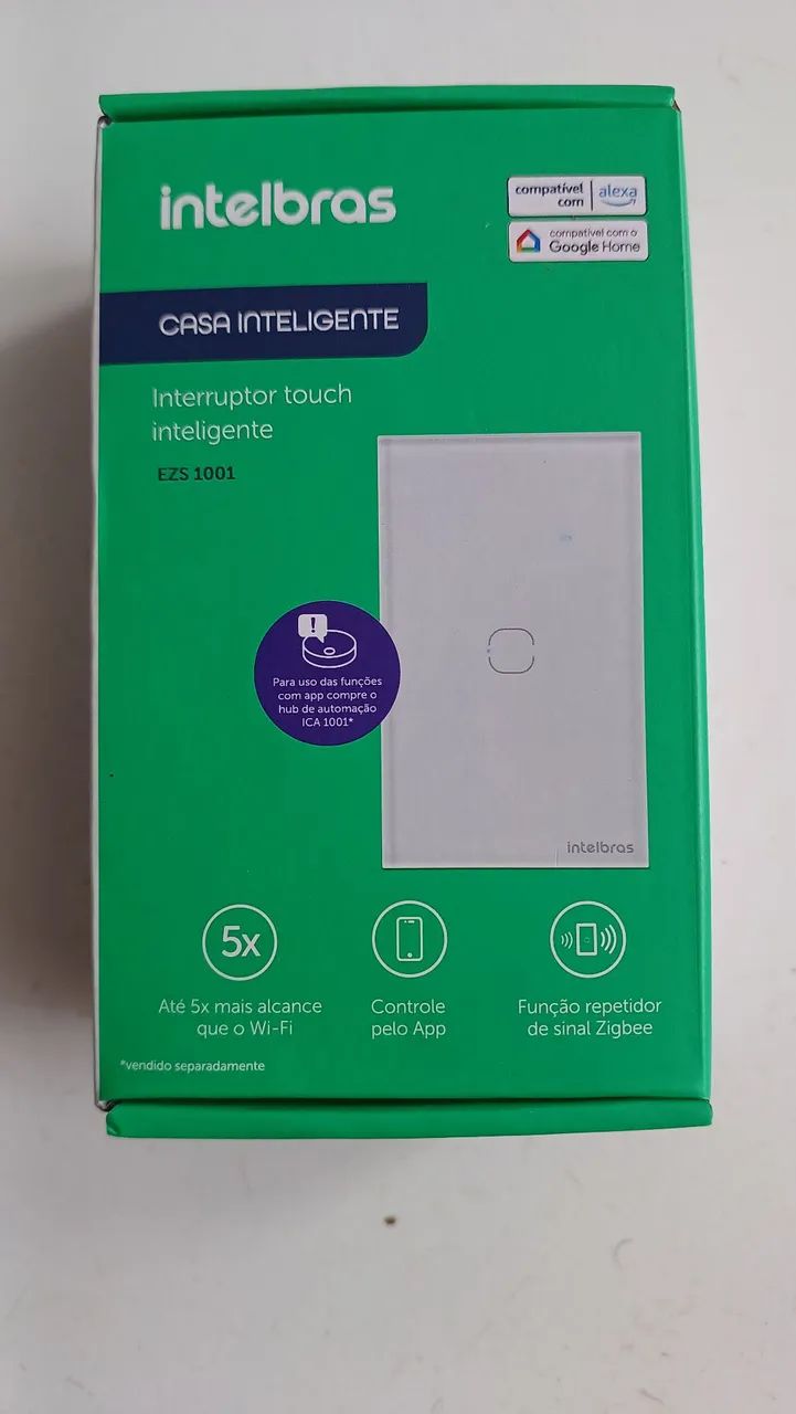 7 unidades Interruptor Touch Intelbras EZS 1001