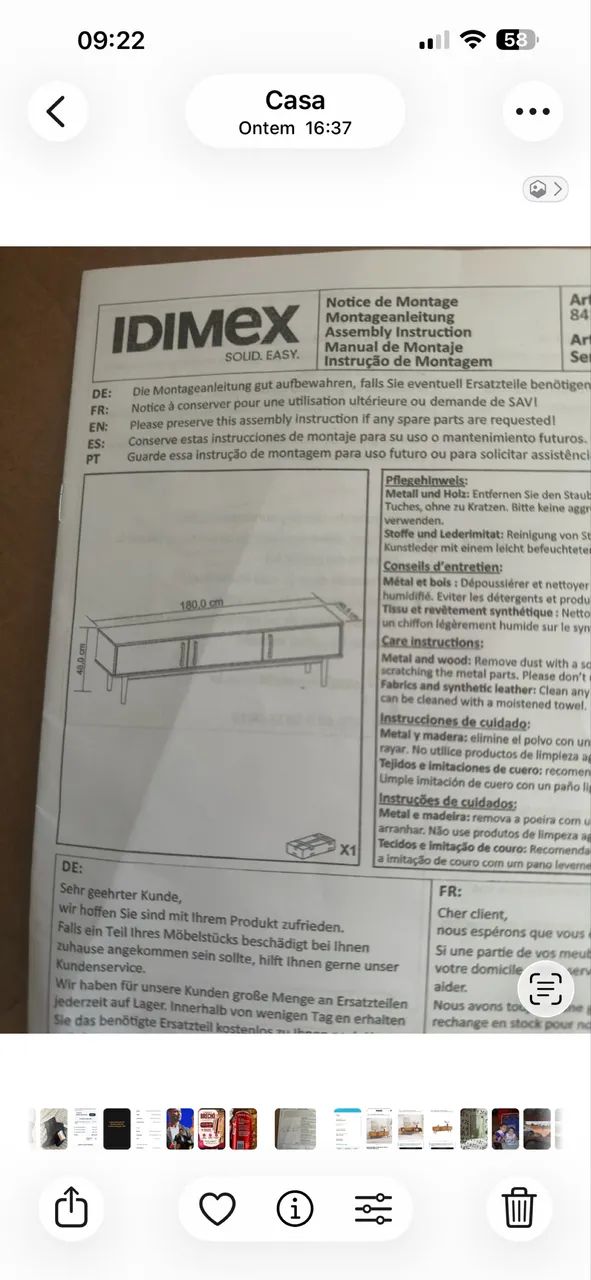 Rack TV 75 Polegadas Para Sala Moderno amadeirado freijó  TECCA - Foto 3