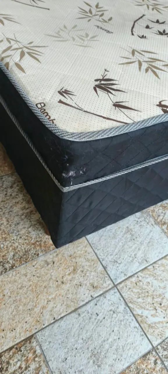 Cama box conjugada de solteiro mais colchão  - Foto 4