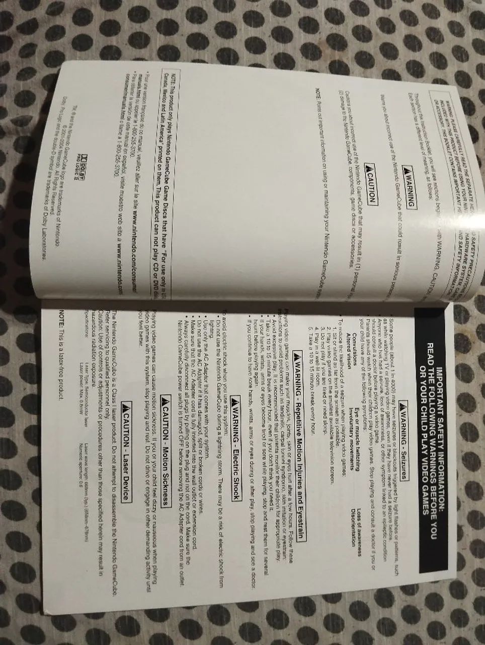 Manual de instrução game cube original  - Foto 3