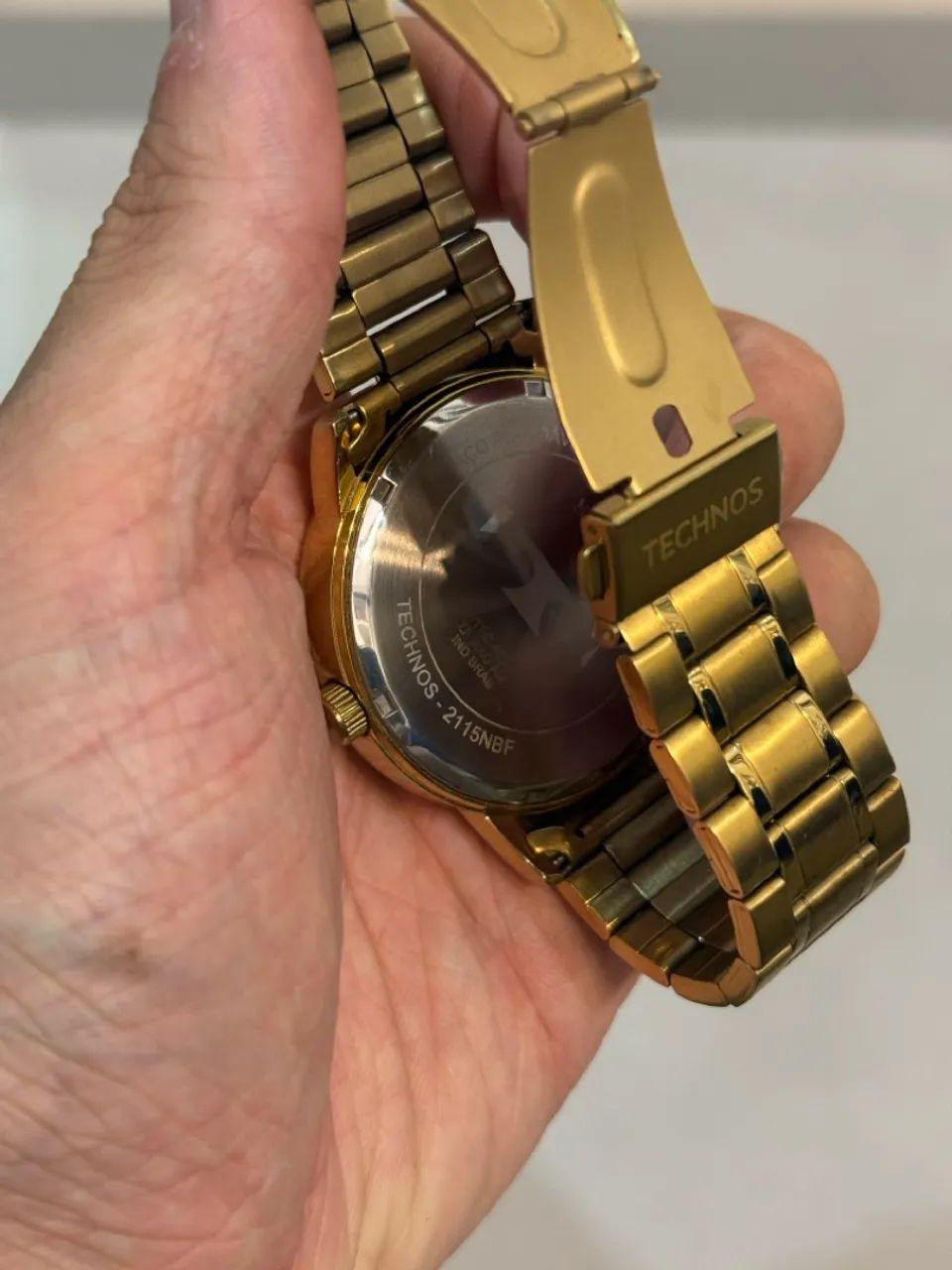 Relógio Technos Quartz Golf Dourado - Foto 3