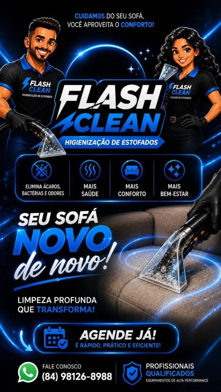Flash Clean Higienização de Sofás e Estofados - Atendimento Domiciliar - Foto 5