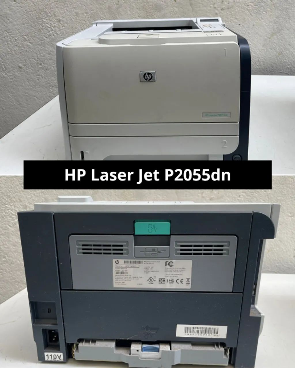 Impressora função única monocromática HP LaserJet P2055dn - Foto 2