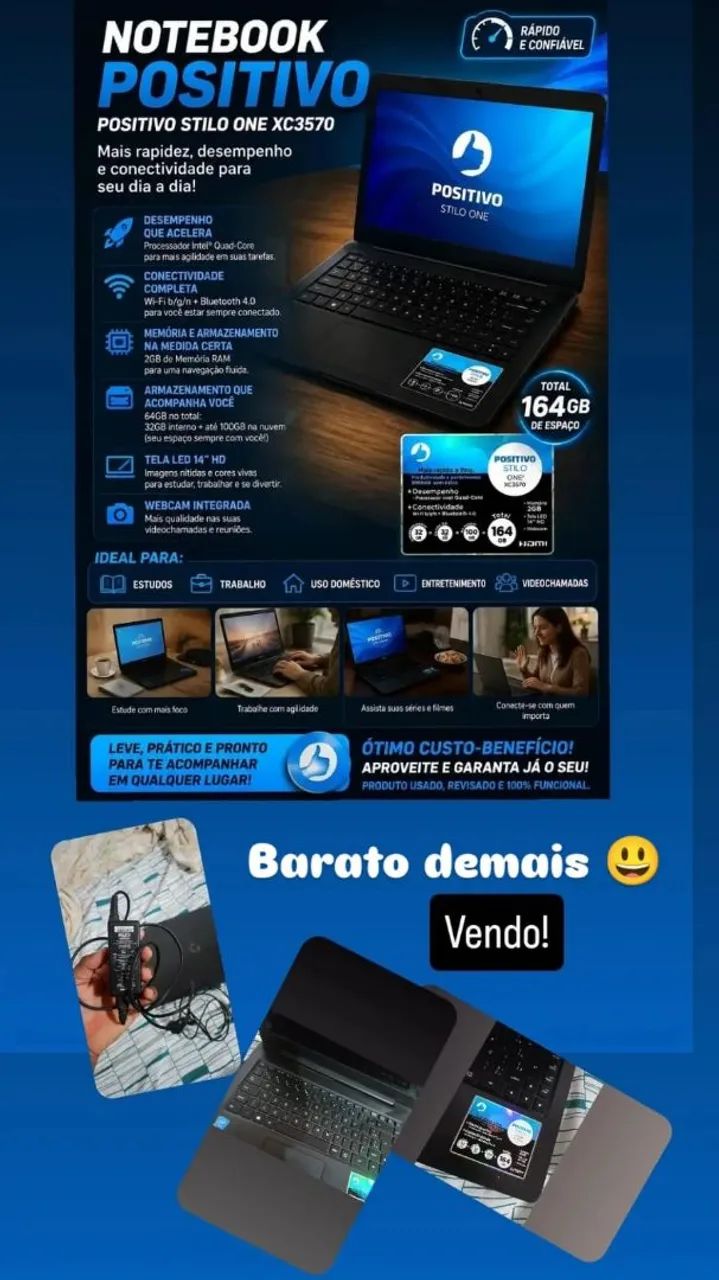 Notebook Positivo 