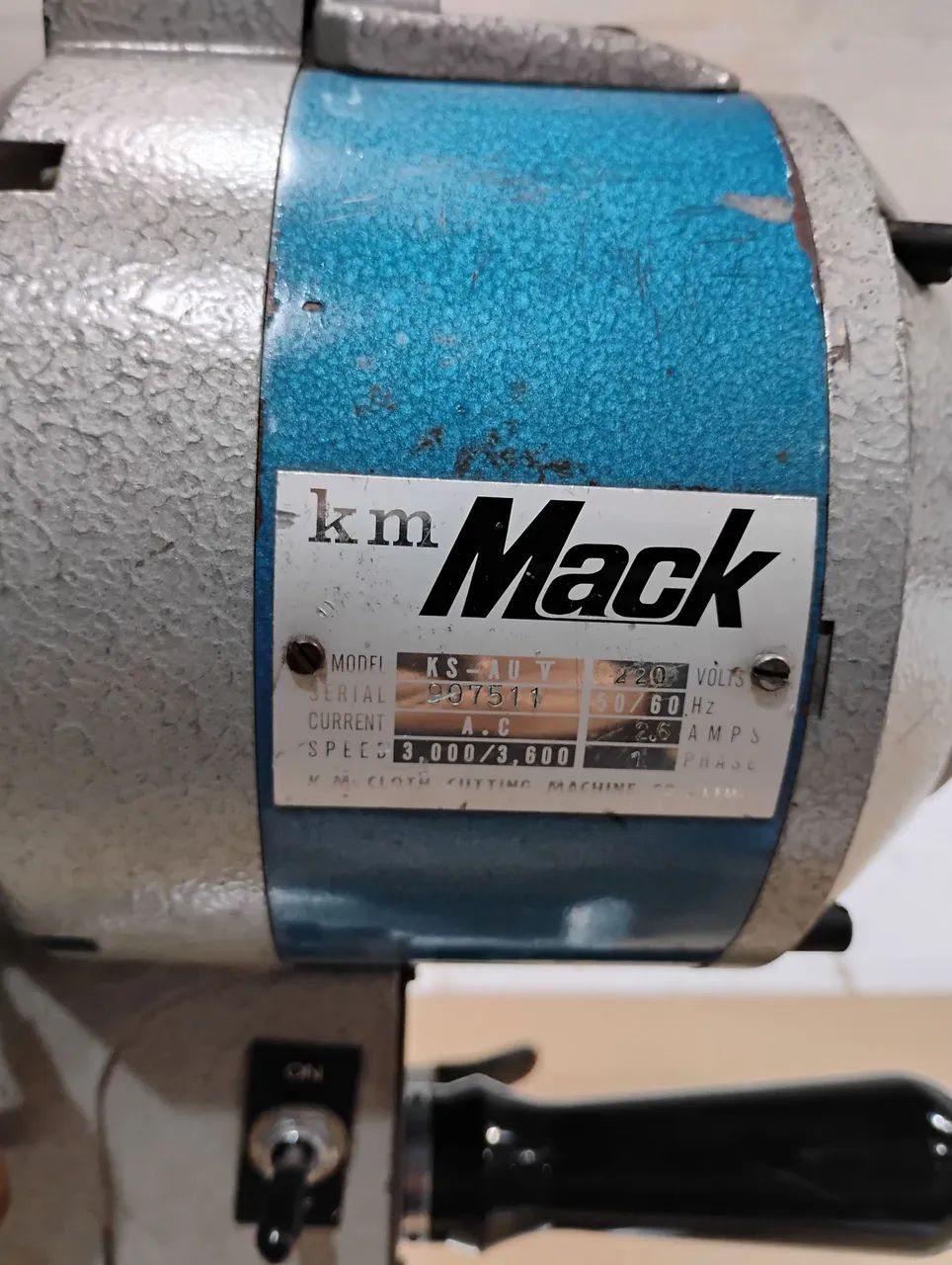 Máquina de Corte p Confecção Marca Km Mack 8 polegadas  - Foto 5