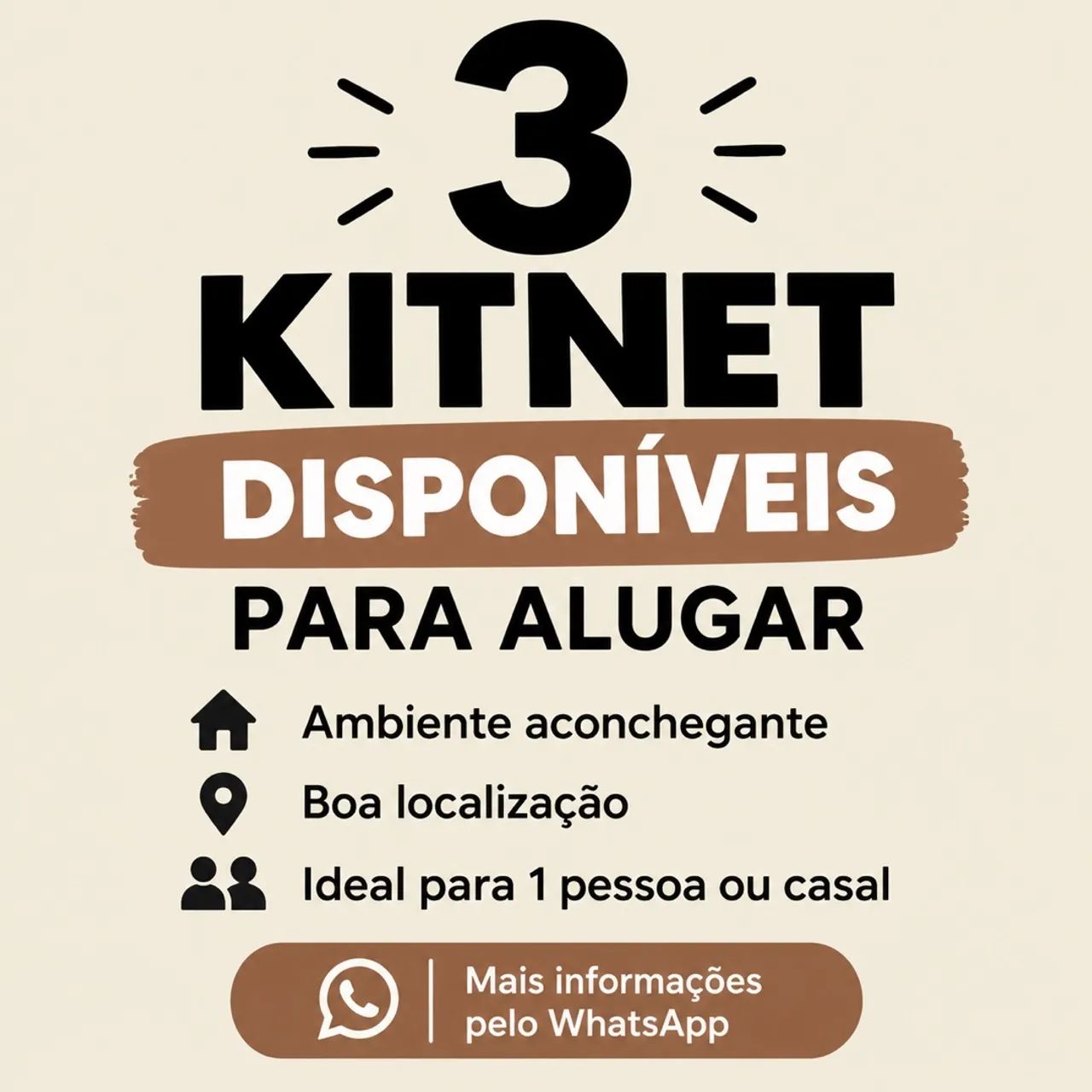 Alugo kitnet 