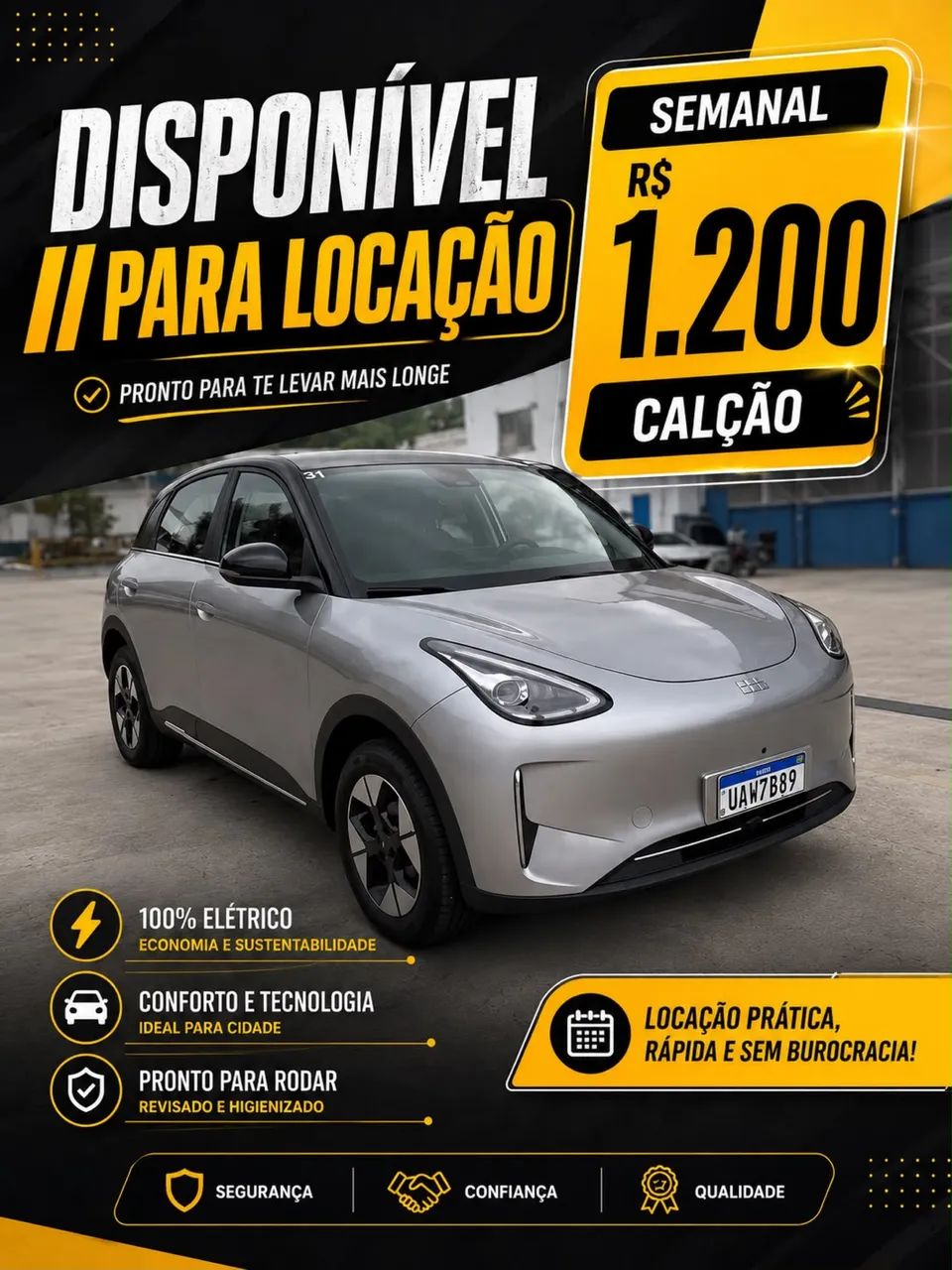 Geely disponível para locação