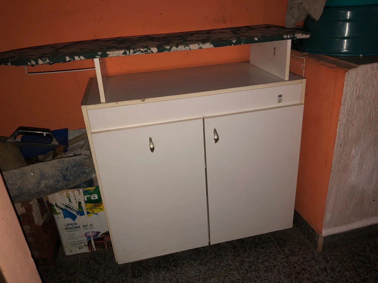 Armário Organizador Multiuso com Tábua de Passar Roupa Integrada - Foto 5