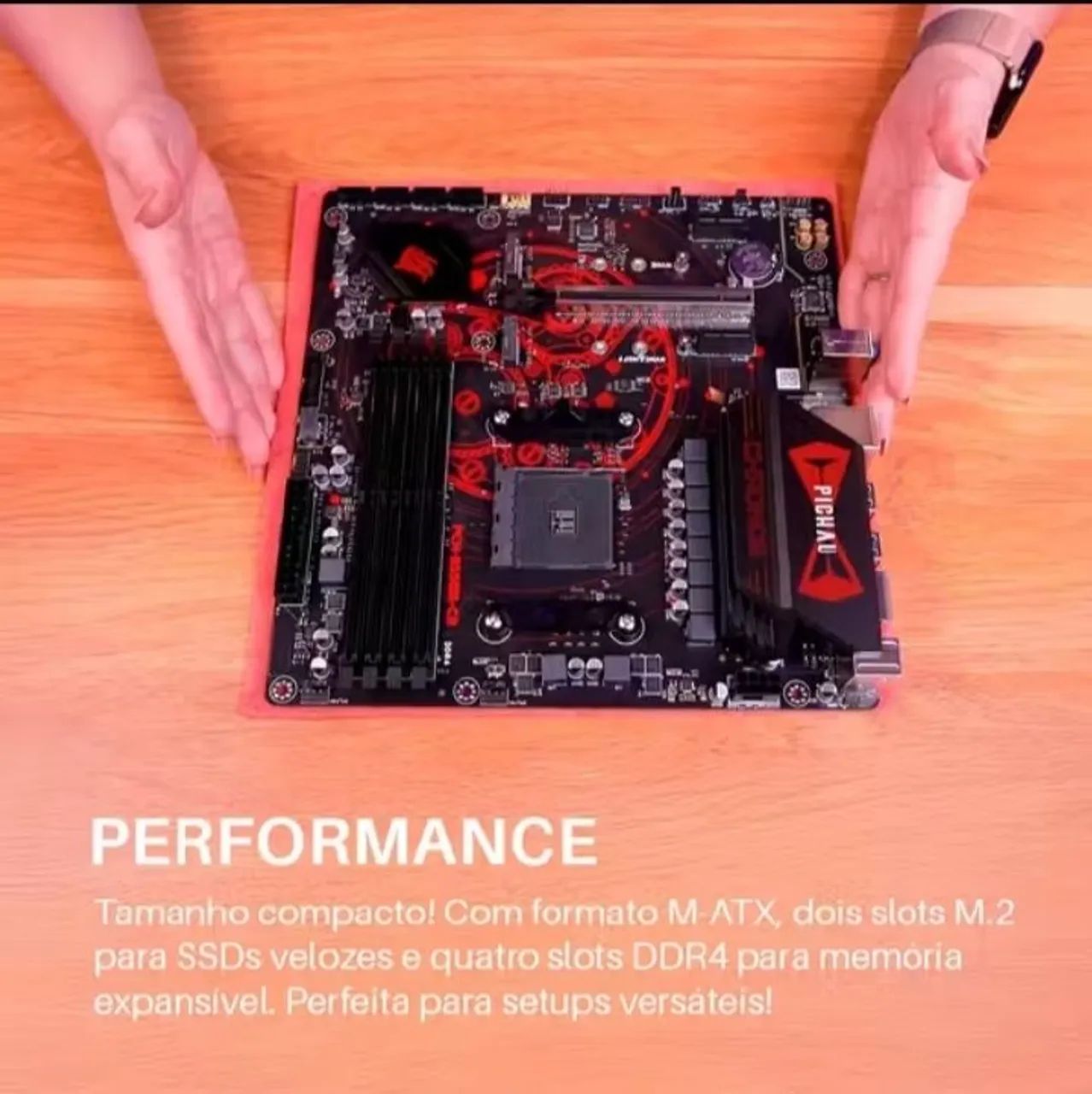 Placa Mãe AMD B550 Pichau Chronos Soquete AM4 - Foto 5