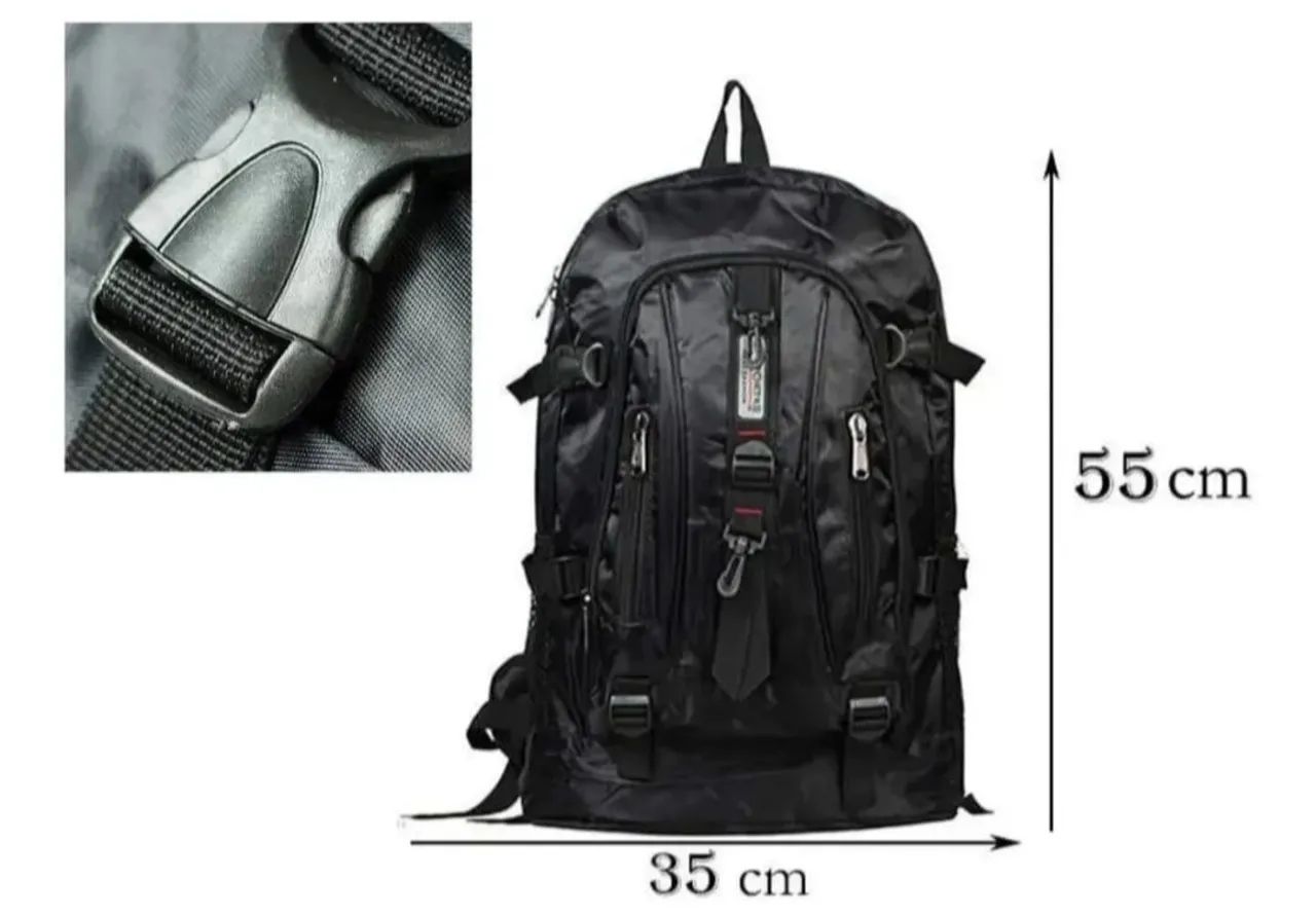 Mochila Impermeável Preta Caveirão 50litros - Foto 5