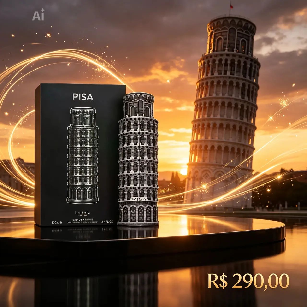 Perfume masculino PISA LATTAFA 