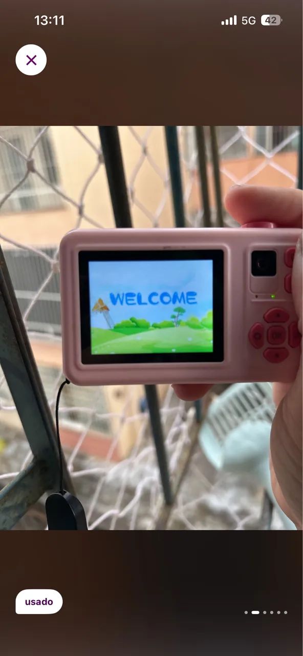 Câmera digital infantil rosa - Foto 2