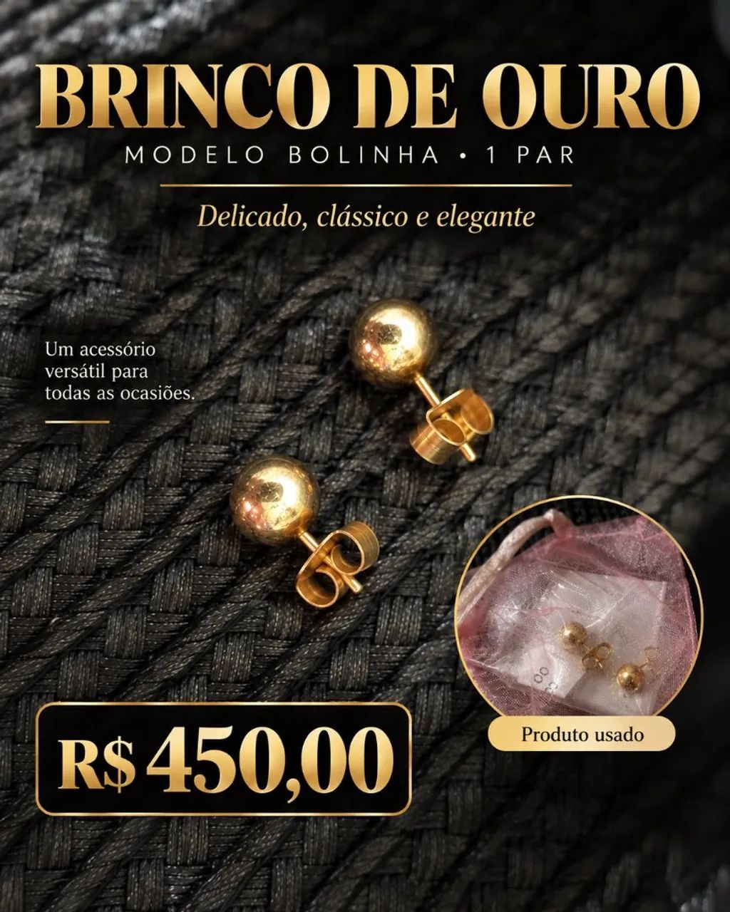 Brinco de Ouro - Par