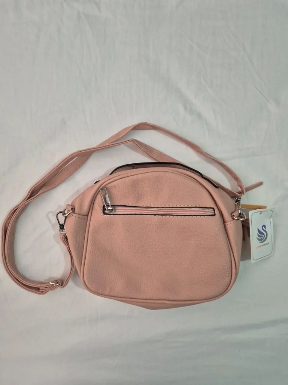 Bolsa pequena transversal rosa nova - Foto 3