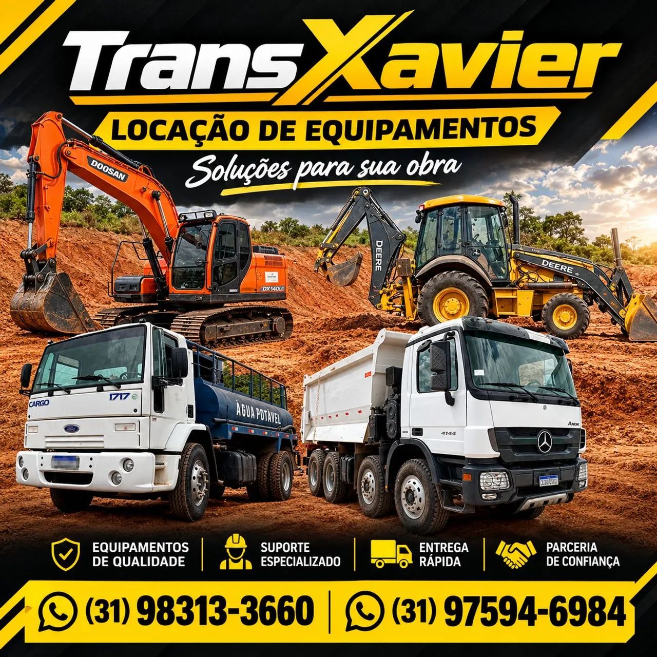 Locação de máquinas 