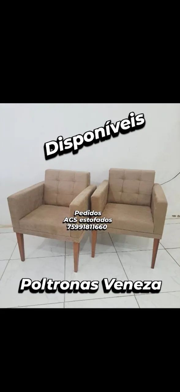Poltronas Veneza. Ags estofados *60  - Foto 2