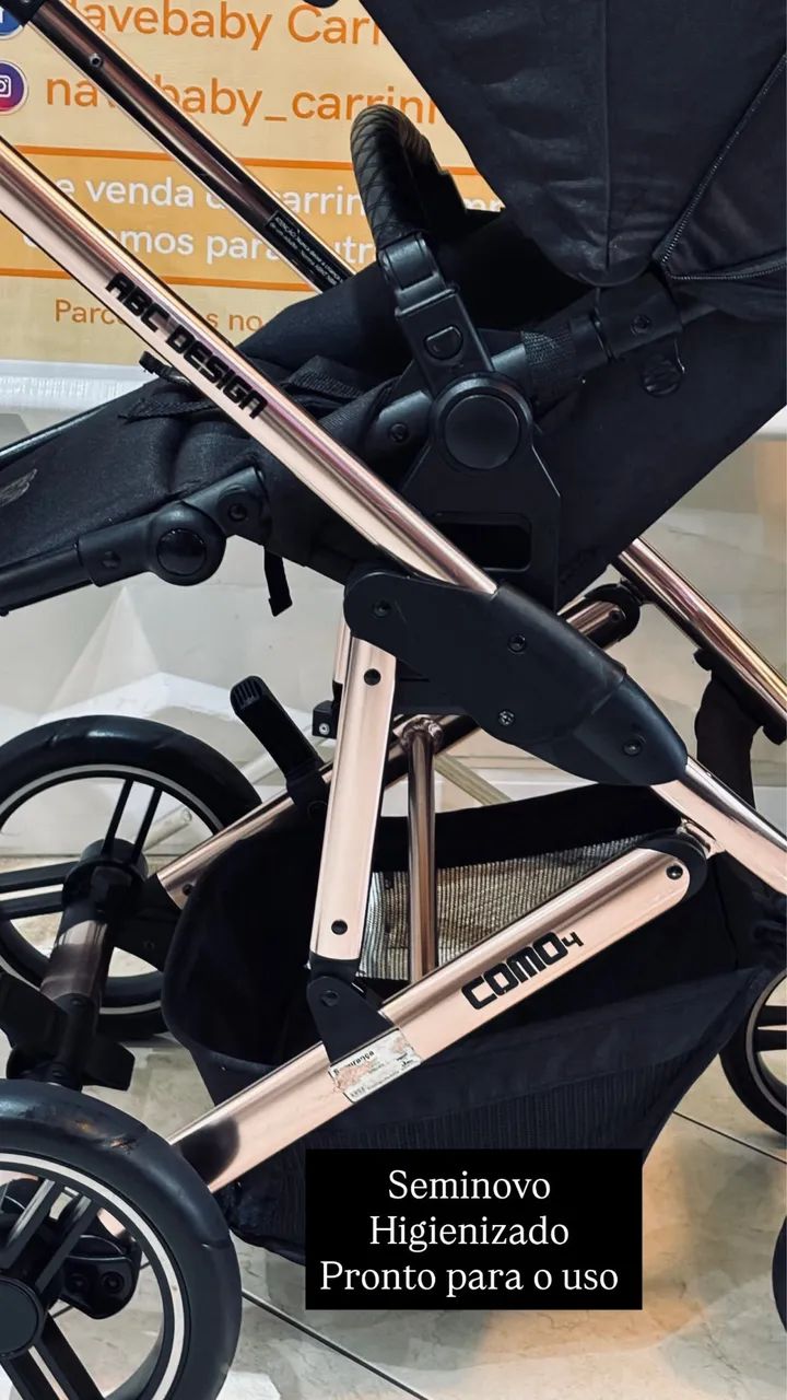 Trio ABC DESIGN COMO4 Diamond rose com isofix  - Foto 2