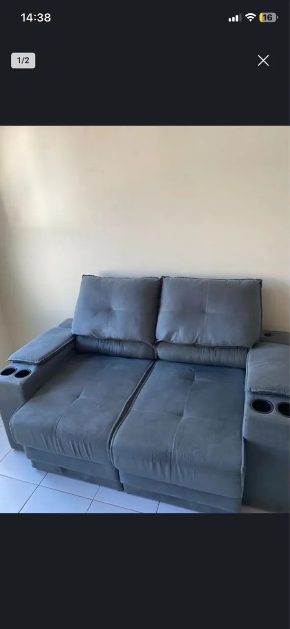 Vendo sofá,2 meses de uso novo  - Foto 2