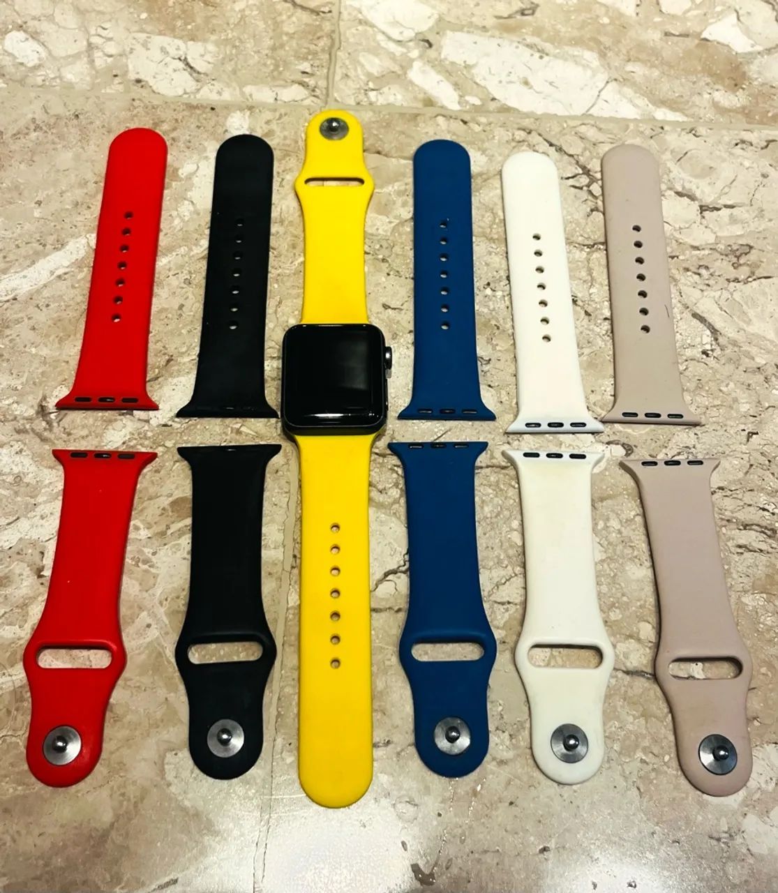 Apple watch serie 3 38mm e pulseiras