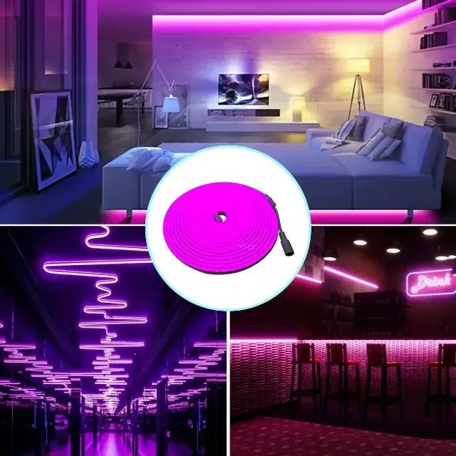 Fita Led Neon USB 5M Roxo
